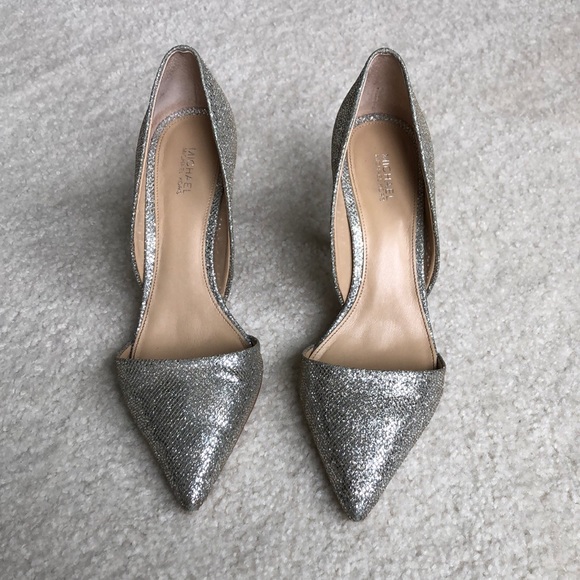 MICHAEL Michael Kors Shoes - Michael KORS silver heels